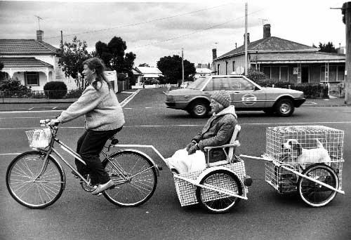 On a Bicycle Built for ?, 1981, Bruce Howard, The Age