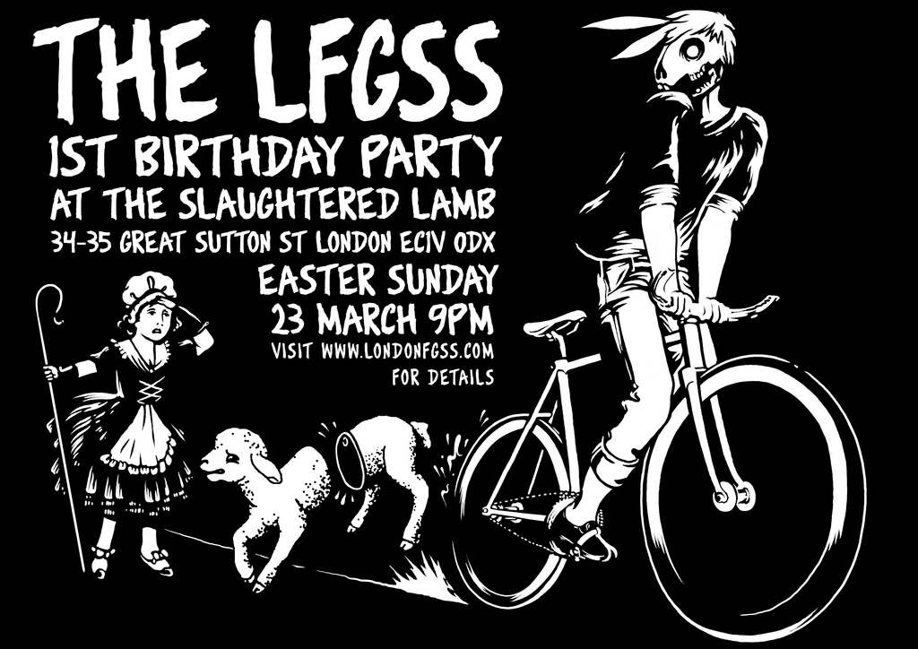 lfgss first birthday party flyer